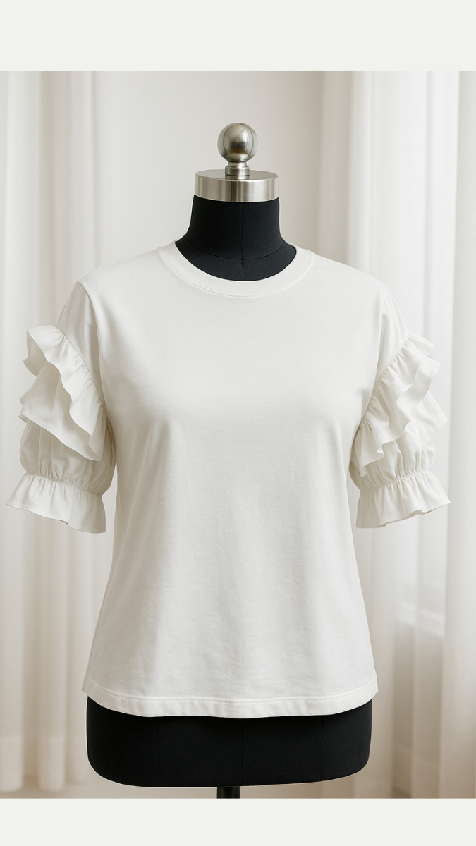 Frill Sleeves Top FC1253