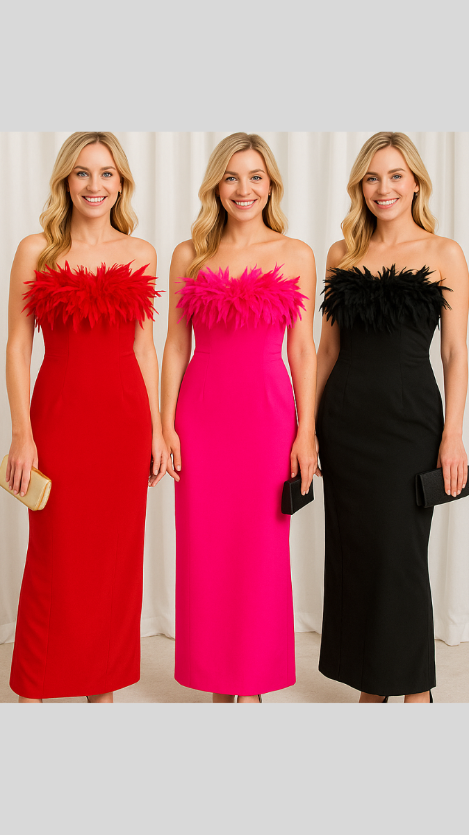 Fur Neckline Sleeveless Bodycon Dress FC1772