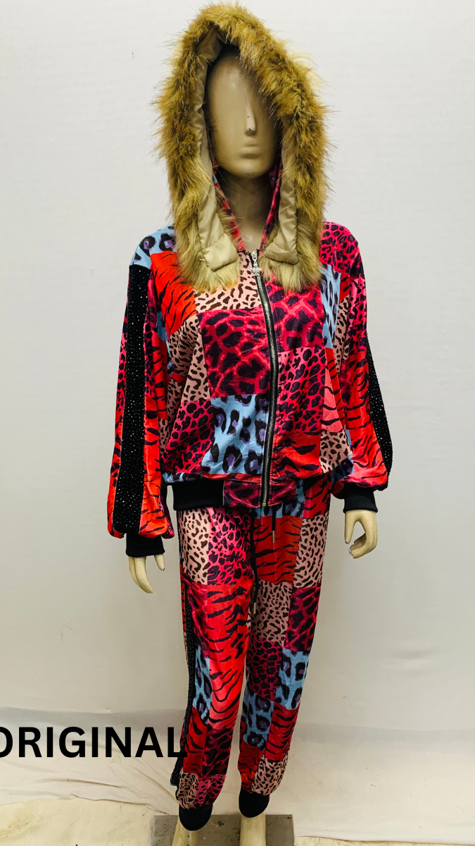 Furr Cap Printed Co- Ord Set FC1557