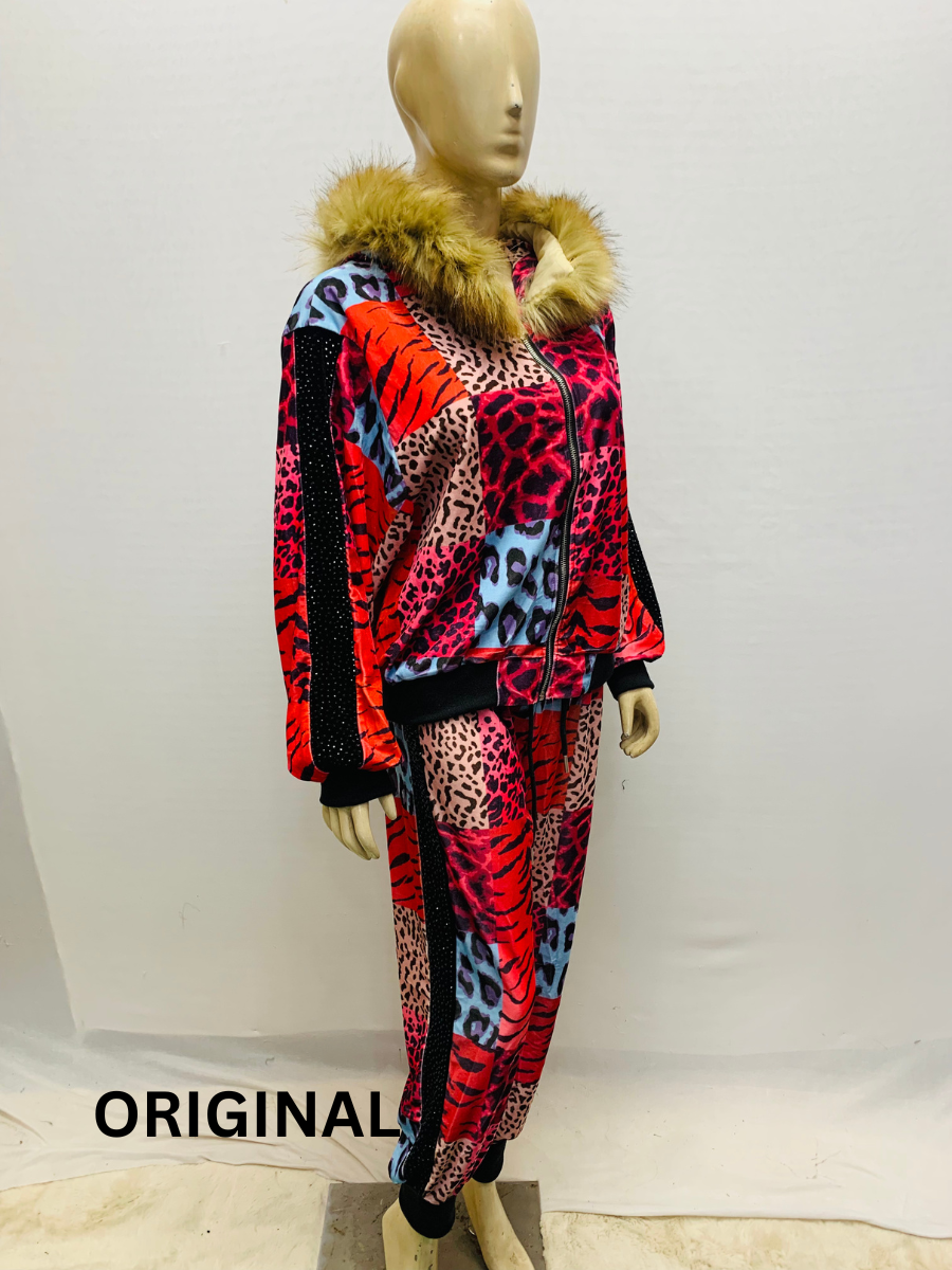 Furr Cap Printed Co- Ord Set FC1557