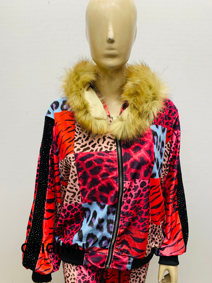 Furr Cap Printed Co- Ord Set FC1557