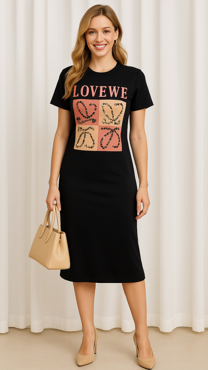 FC Geometric Printed Dress