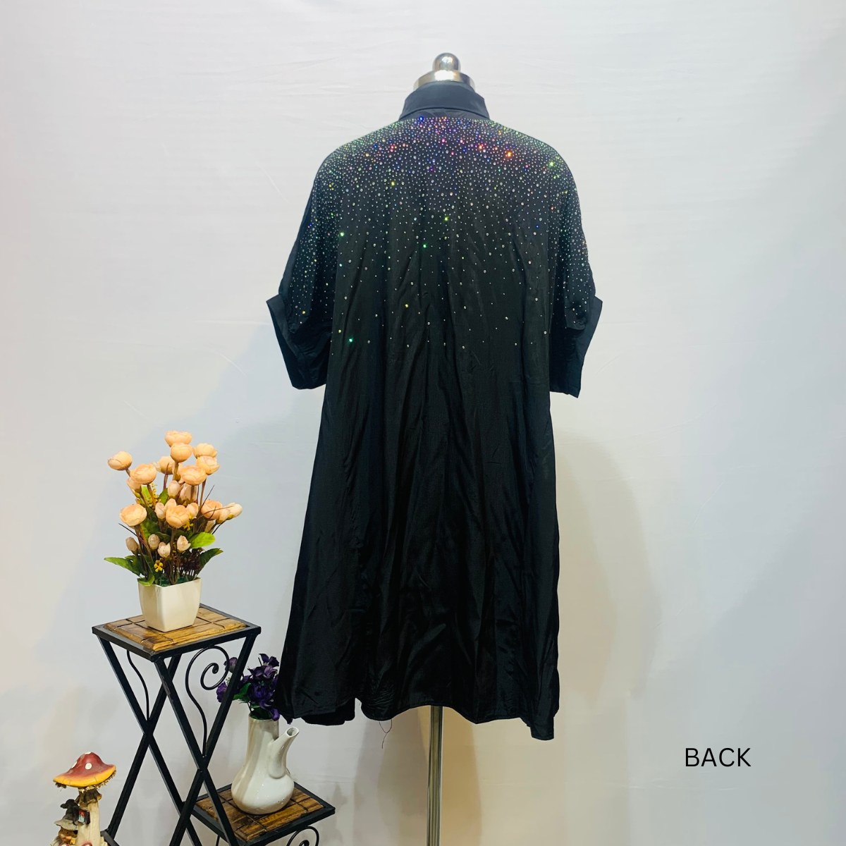 Glitter A-Line Short Dress