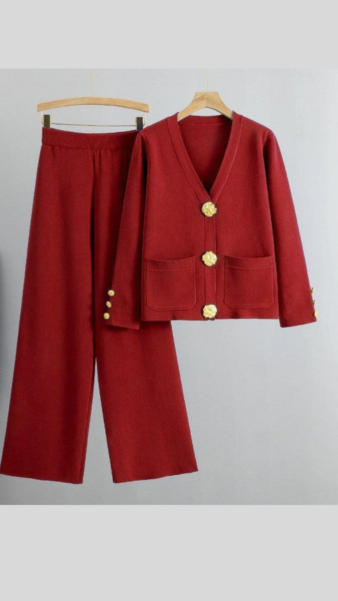 Golden Button Coord Set FC1708