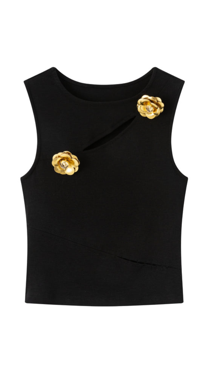 Golden Rose Embedded A-Line Skirt Set FC1883