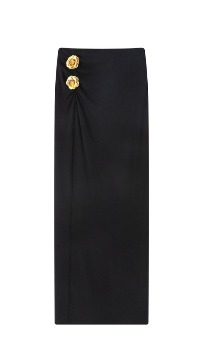 Golden Rose Embedded A-Line Skirt Set FC1883