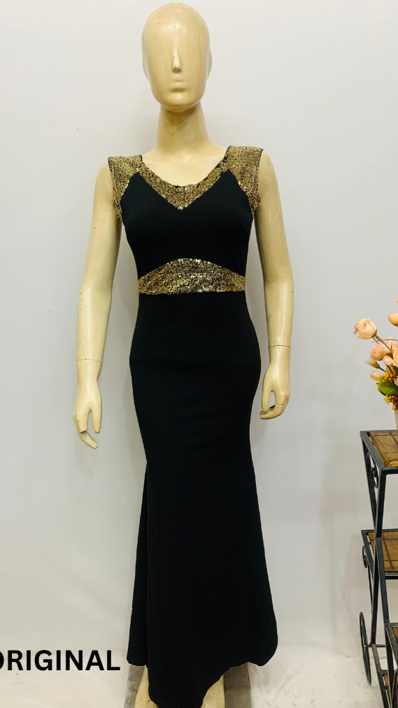 Gorgeous Black and Golden Dress