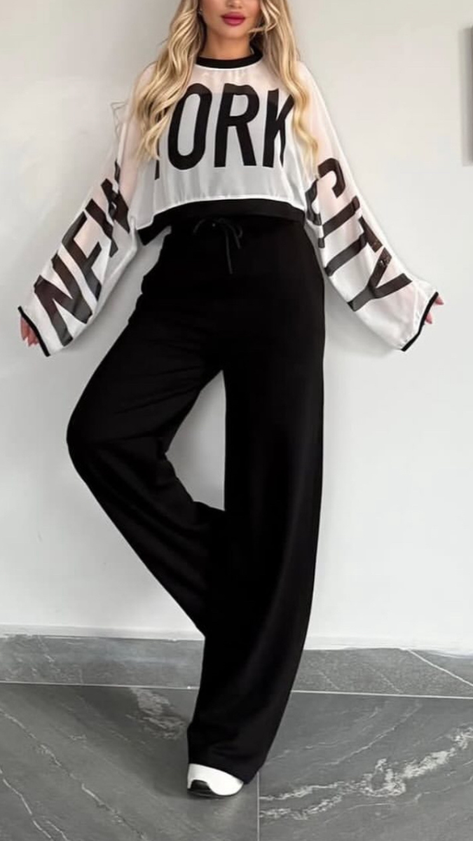High Waist Crop Top Coord Set FC1878