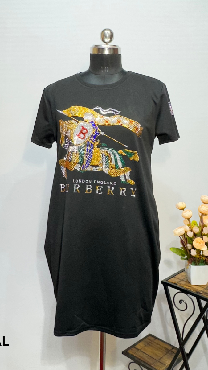 Horse Print T-shirt Dress
