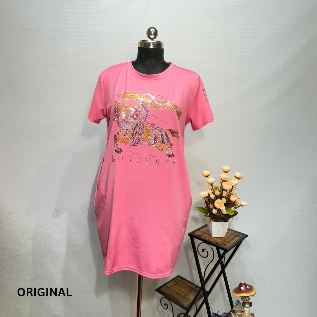Horse Print T-shirt Dress
