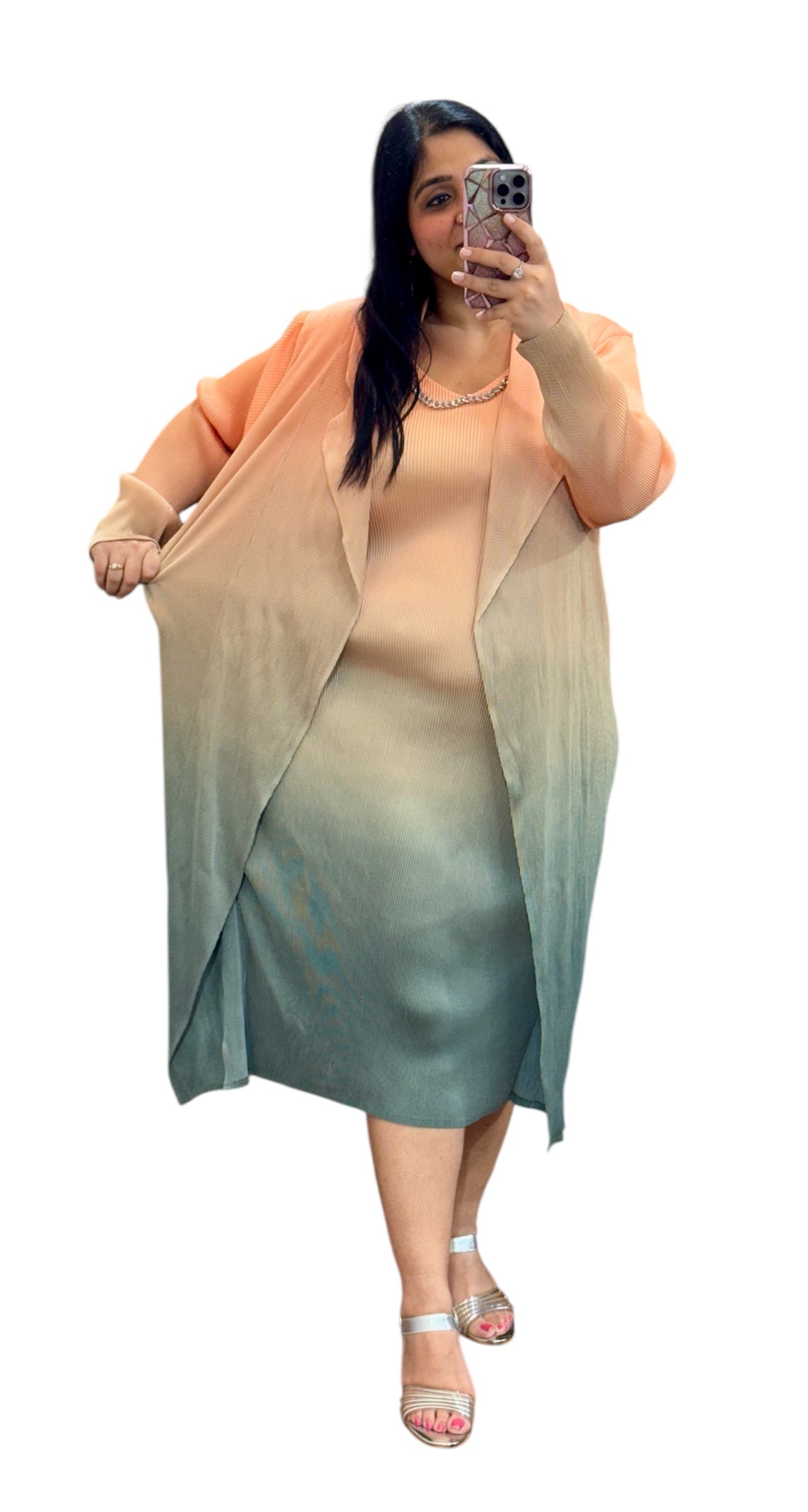 Fc Pleated Shrug Dress