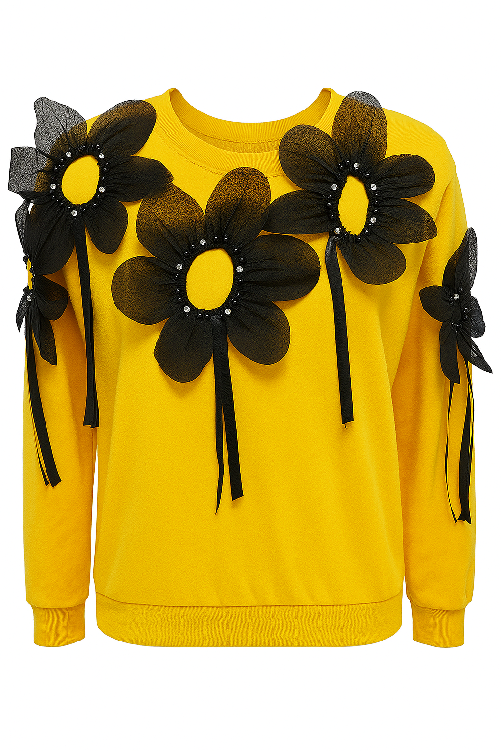 Beautiful Flower Embedded Winter Top FC1585