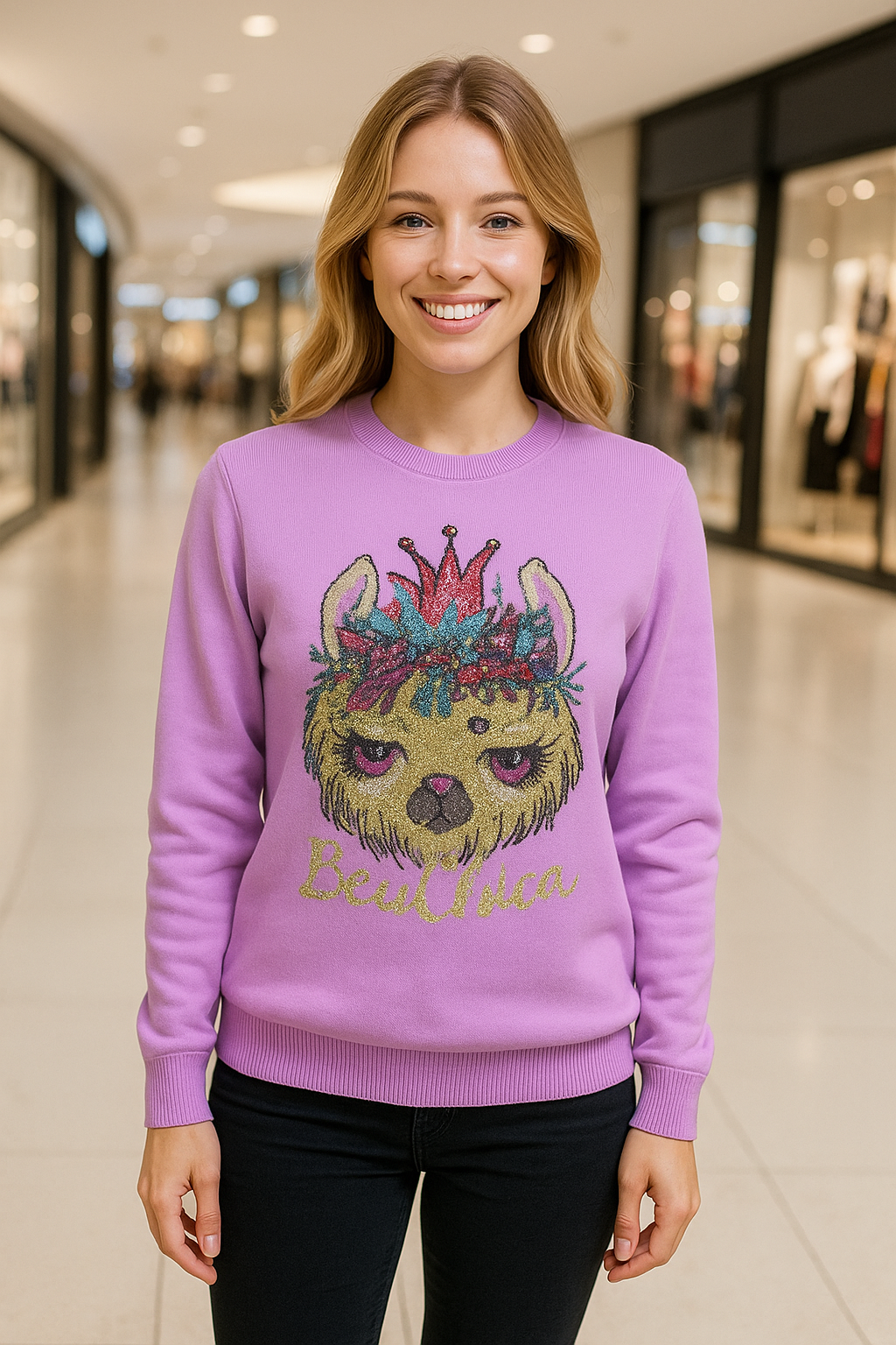 Glittering Cat Winter Top FC1394