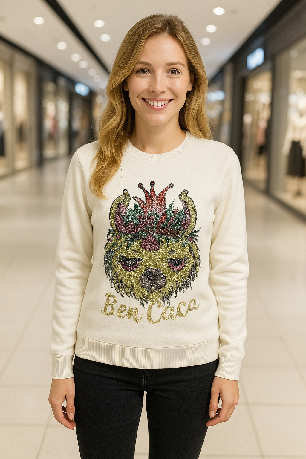 Glittering Cat Winter Top FC1394