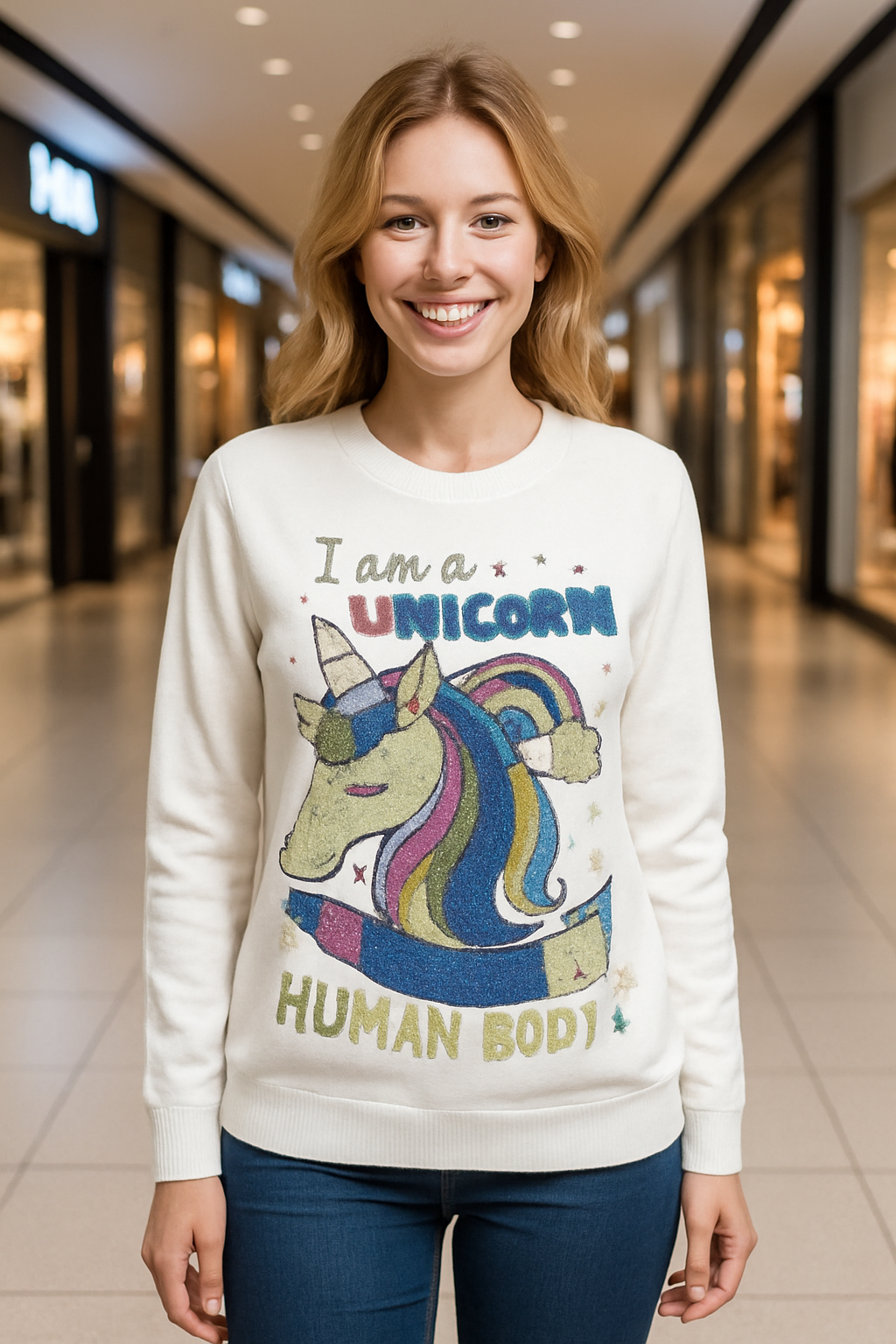Glittering Unicorn Winter Top FC1393