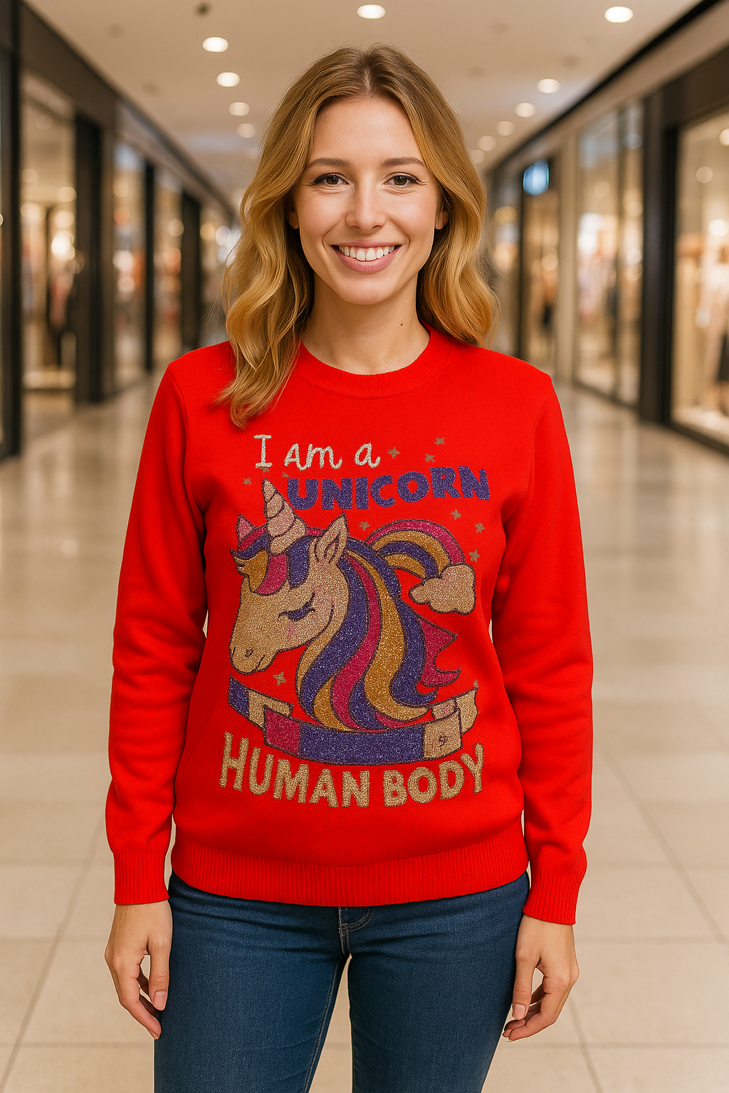 Glittering Unicorn Winter Top FC1393
