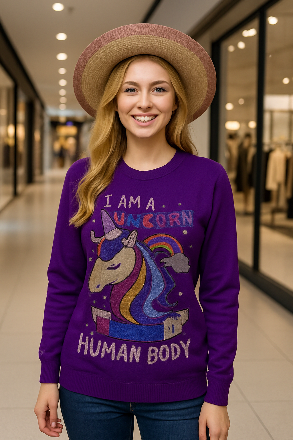 Glittering Unicorn Winter Top FC1393