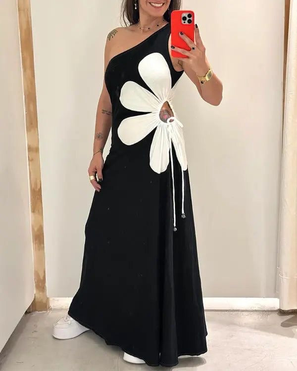 A-Line One Shoulder Dress FC1856