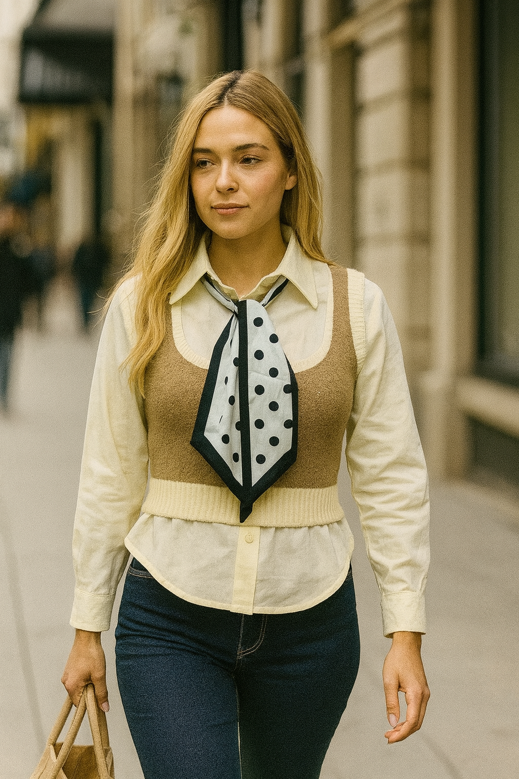 Shirt With U Neck Vest Jacket FC1326