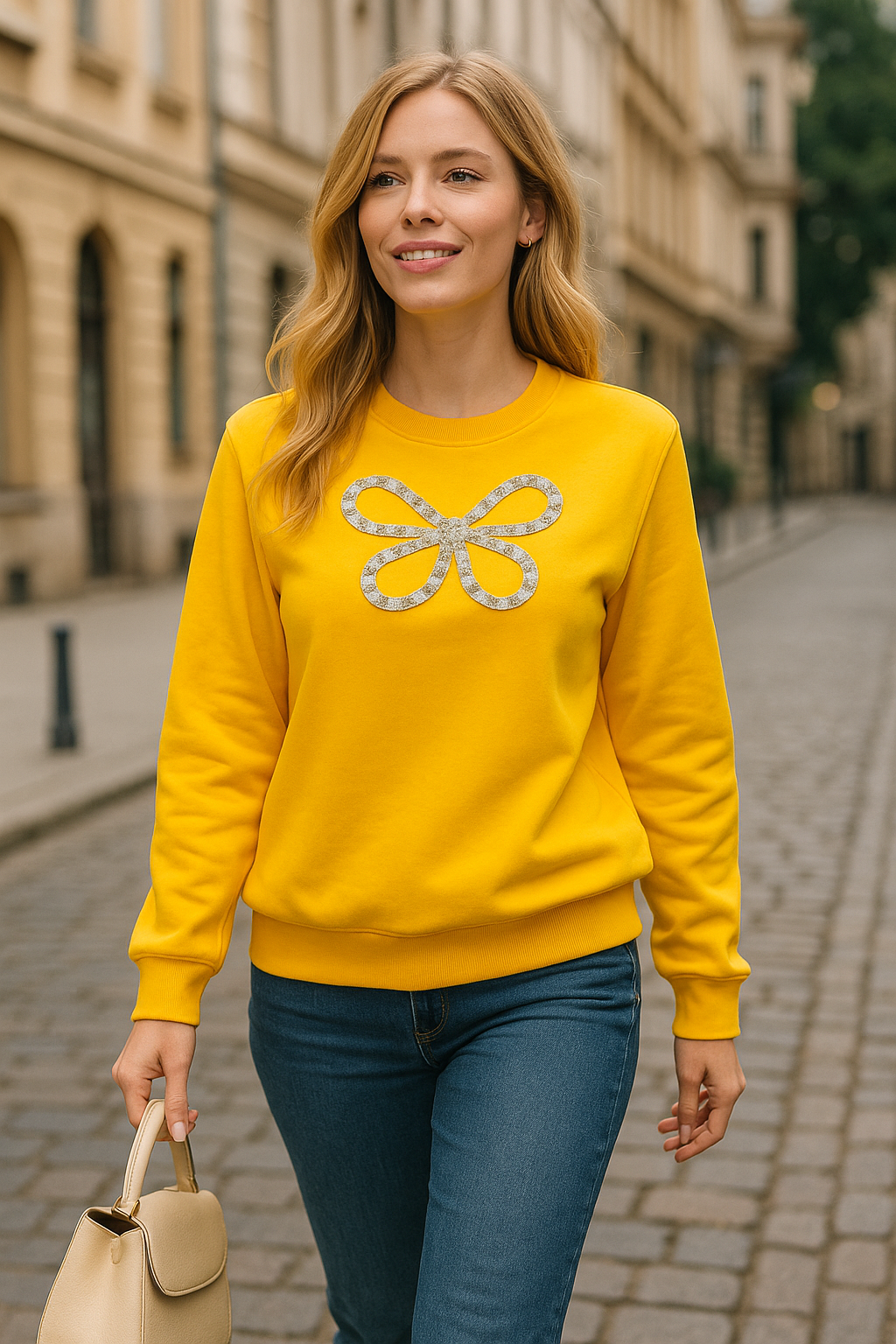 Butterfly Embedded Winter Top FC1452