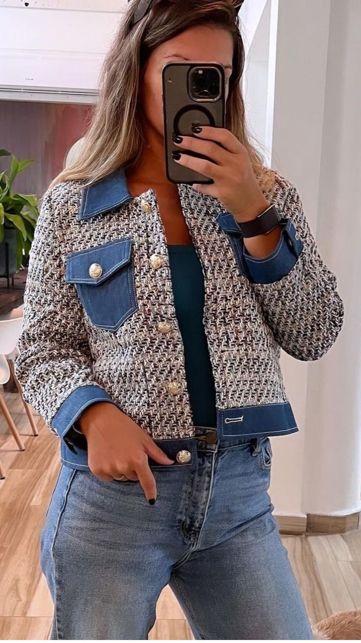 Imported Tweed Jacket for Women