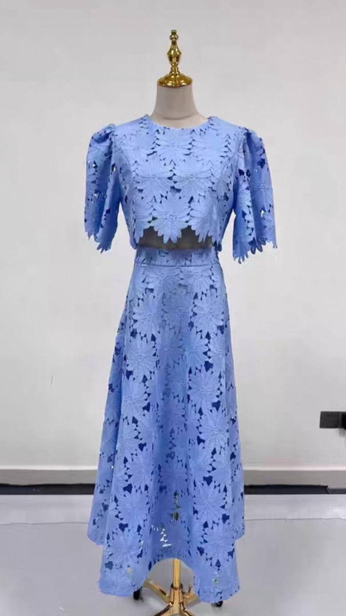 Lace 2 Piece Midi Skirt Set FC1876