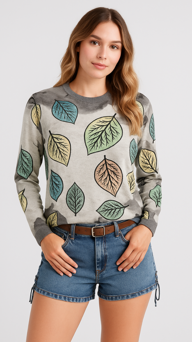 Leaf Printed Top FC1217