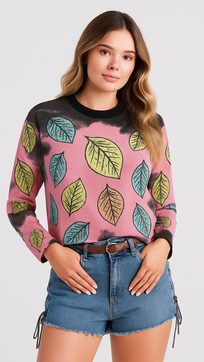 Leaf Printed Top FC1217