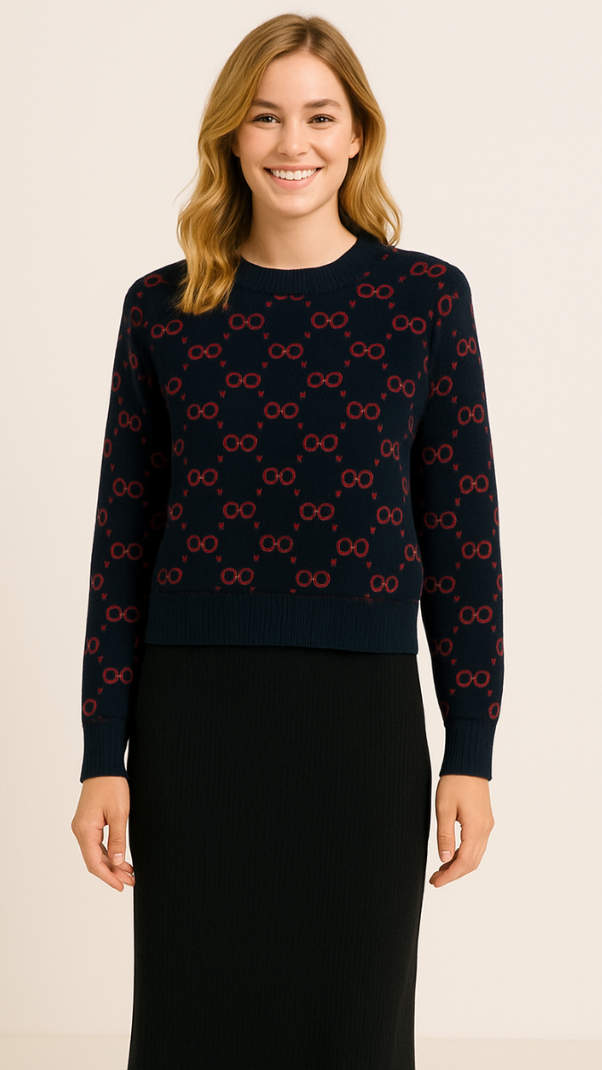 Long A- Line Dress With Printed Crop Shrug FC1951