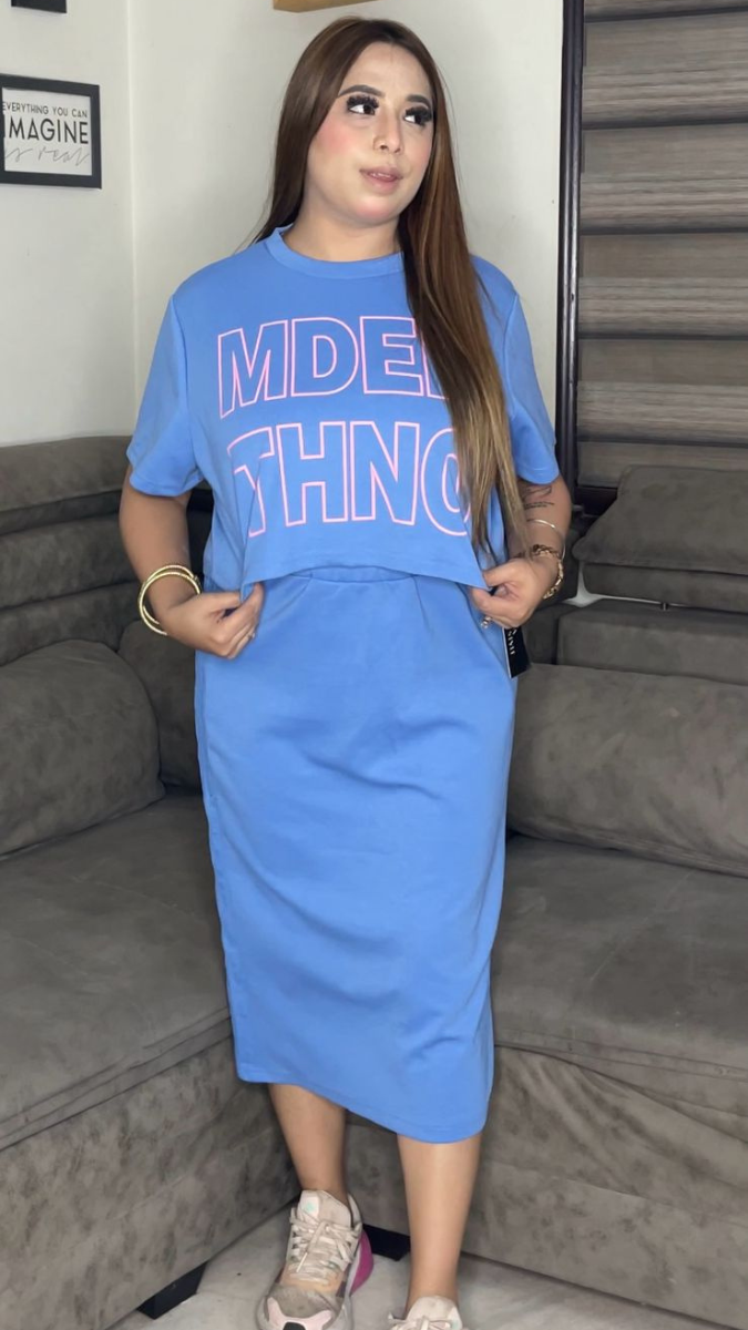 Loose Top A-Line Skirt Set FC1963