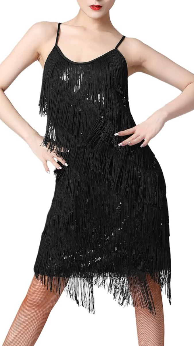 Luxe Partywear Tassel Cocktail Mini Dress FC2007