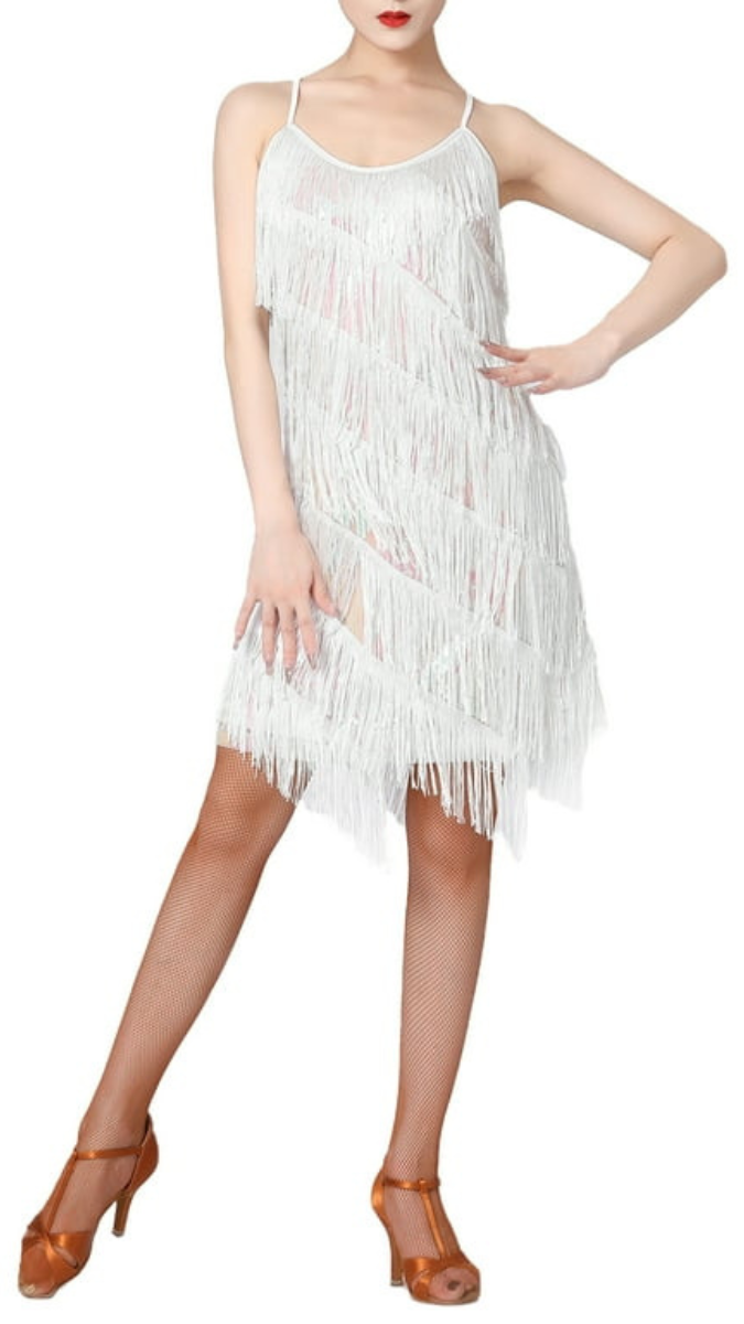 Luxe Partywear Tassel Cocktail Mini Dress FC2007