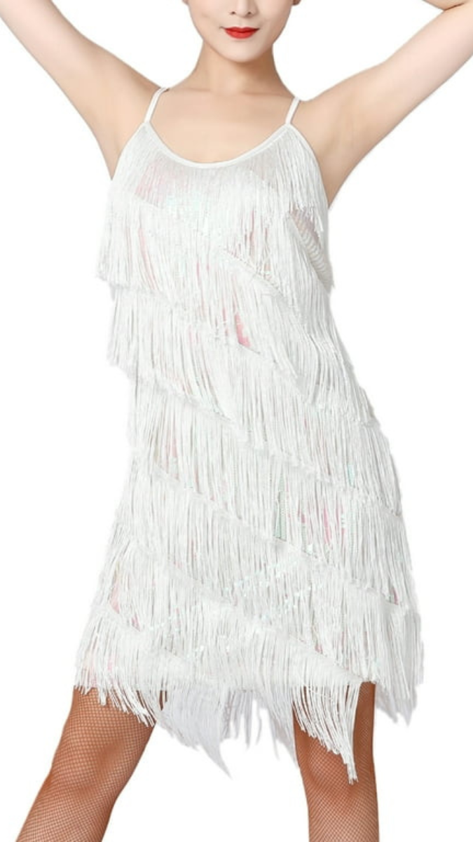 Luxe Partywear Tassel Cocktail Mini Dress FC2007