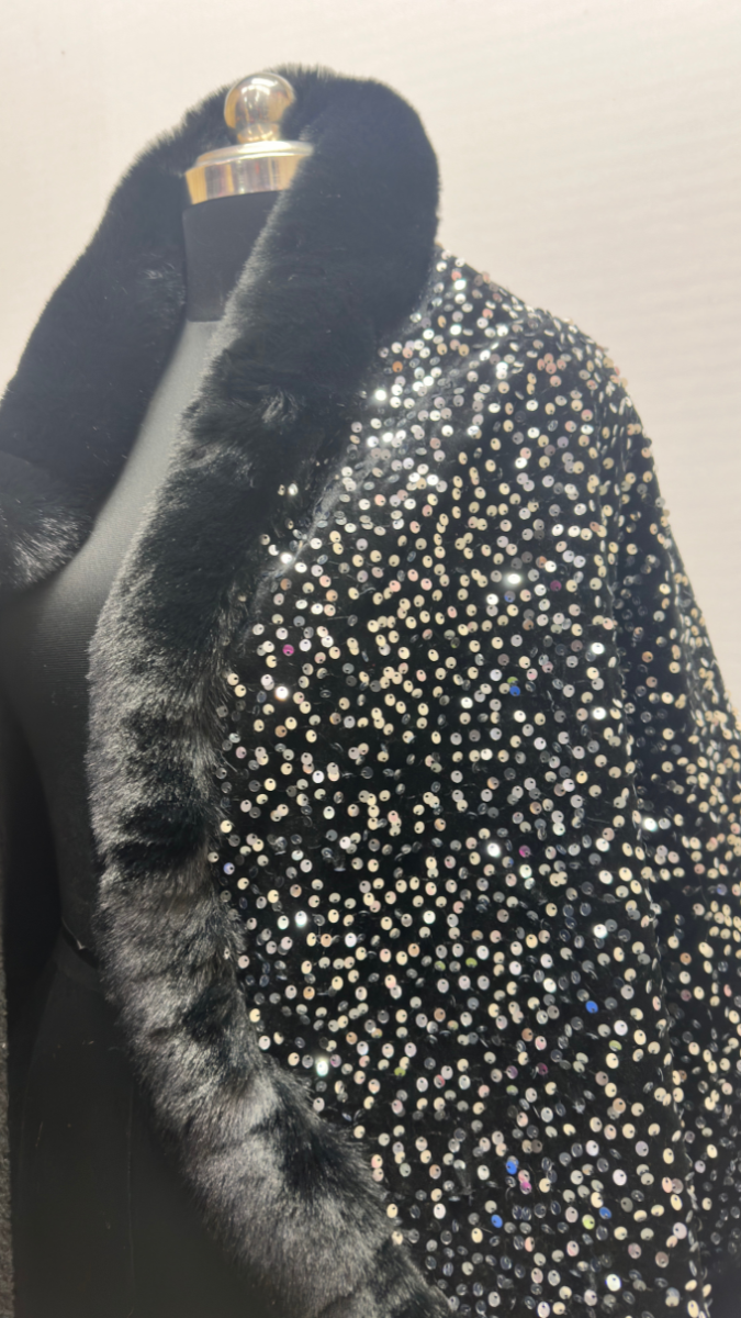 Luxurious One Size Fit to All Winter Faux Fur Cape FC1530
