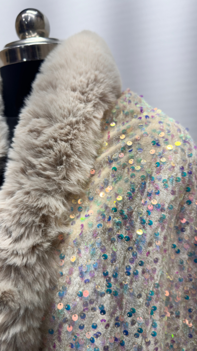 Luxurious One Size Fit to All Winter Faux Fur Cape FC1530