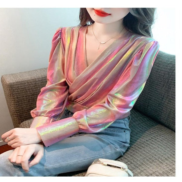 Metallic Holographic Tops