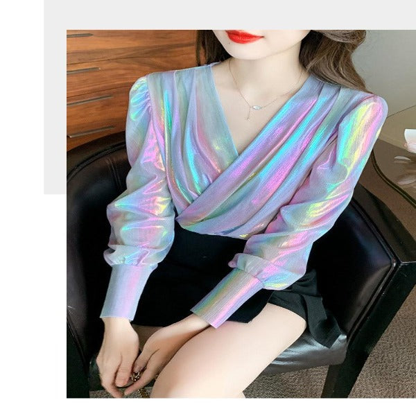 Metallic Holographic Tops