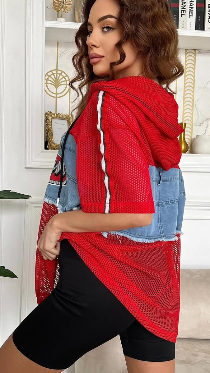 Net Sleeve Funky Top FC1783