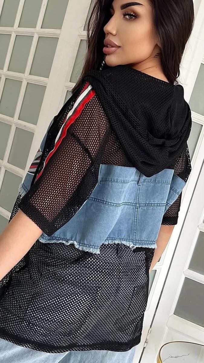 Net Sleeve Funky Top FC1783