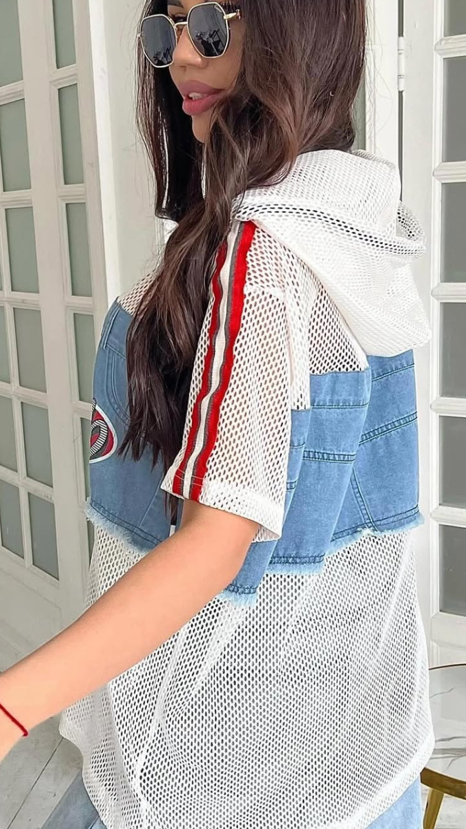 Net Sleeve Funky Top FC1783