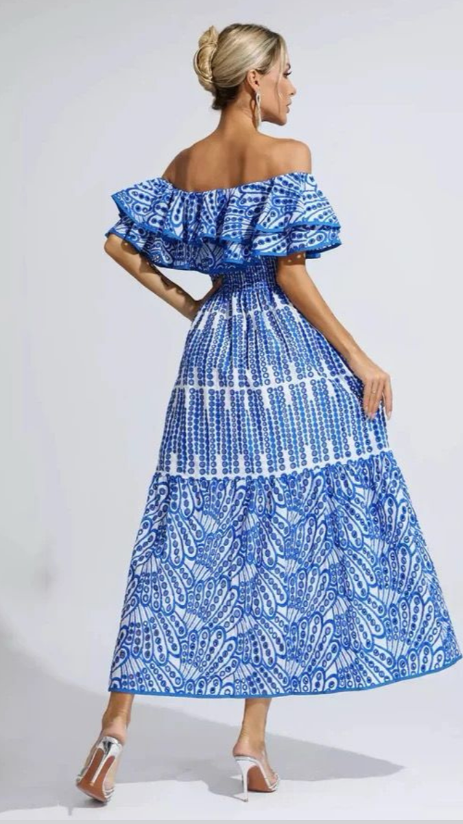 Off-Shoulder Maxi Dress