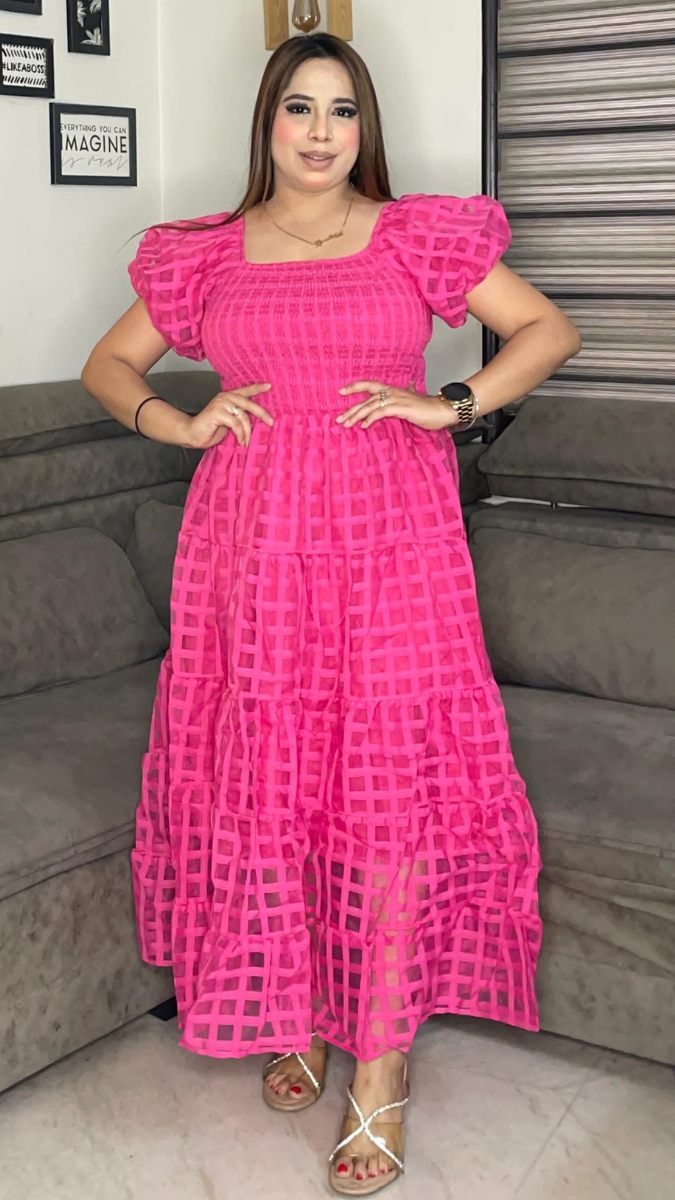 Off Shoulder Short Puffed Sleeves Dress FC1891