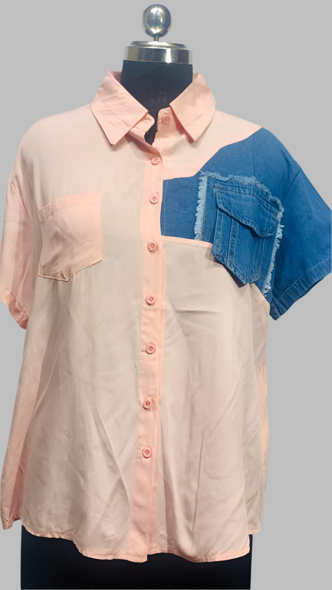 One Hand Denim T-Shirt