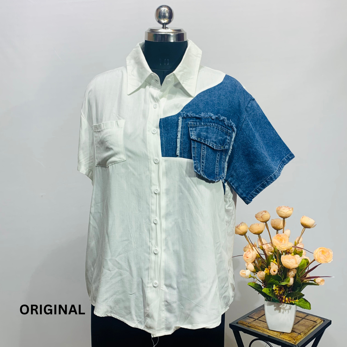One Hand Denim T-Shirt