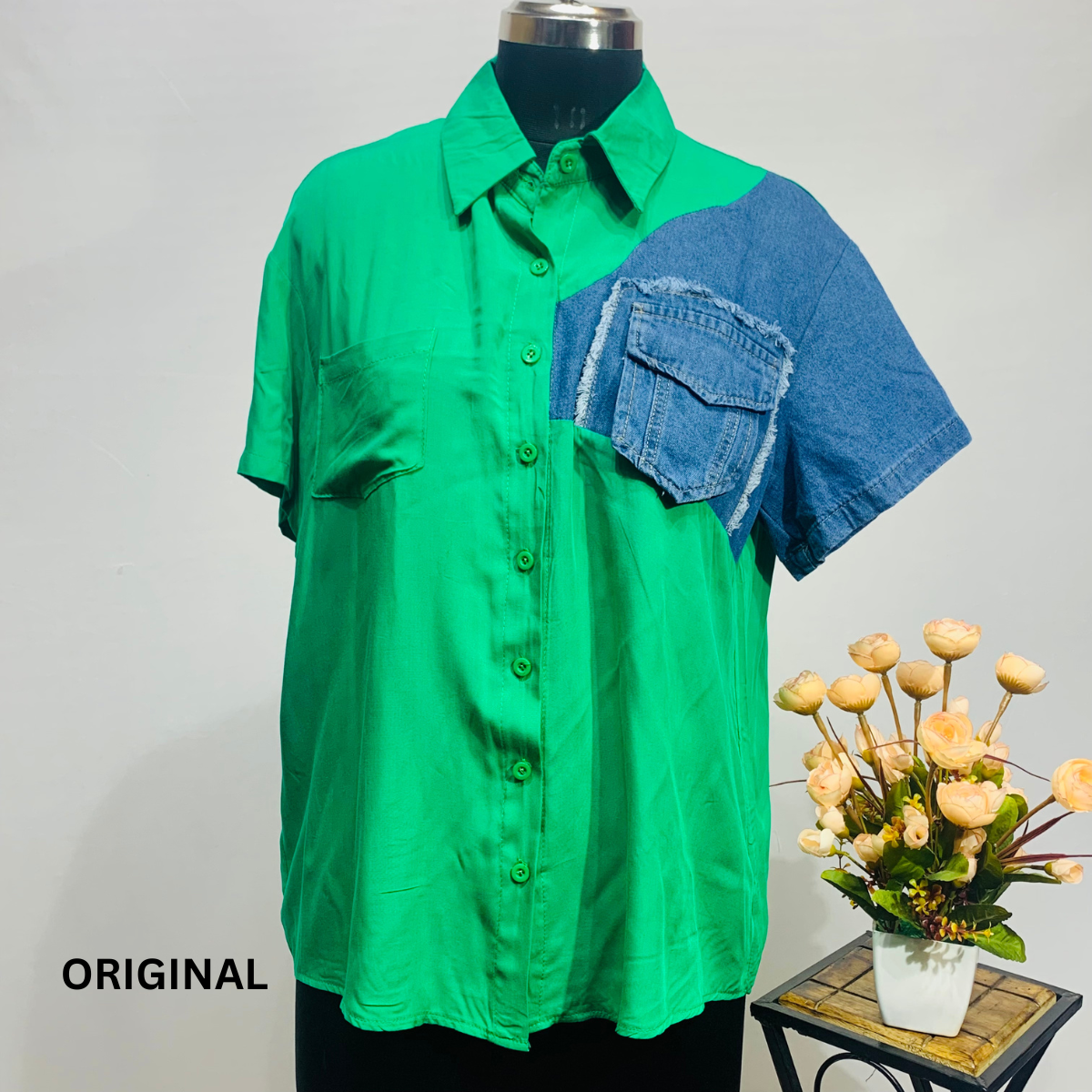 One Hand Denim T-Shirt