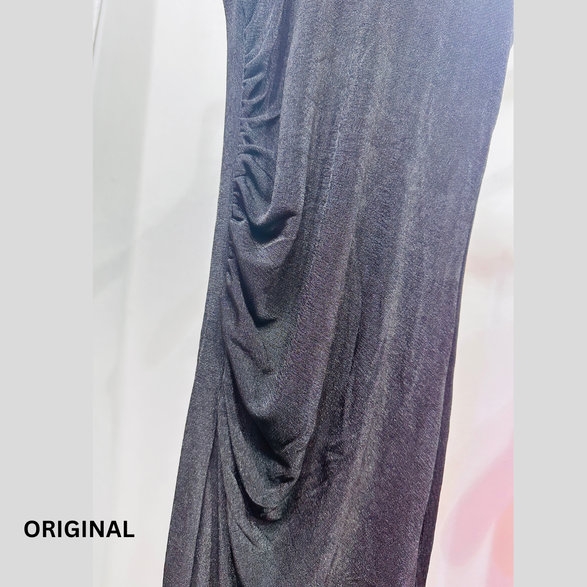 One Side Pleated Tulle Dress