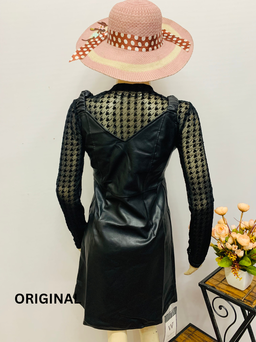 Partywear Dress And Net Top For Women