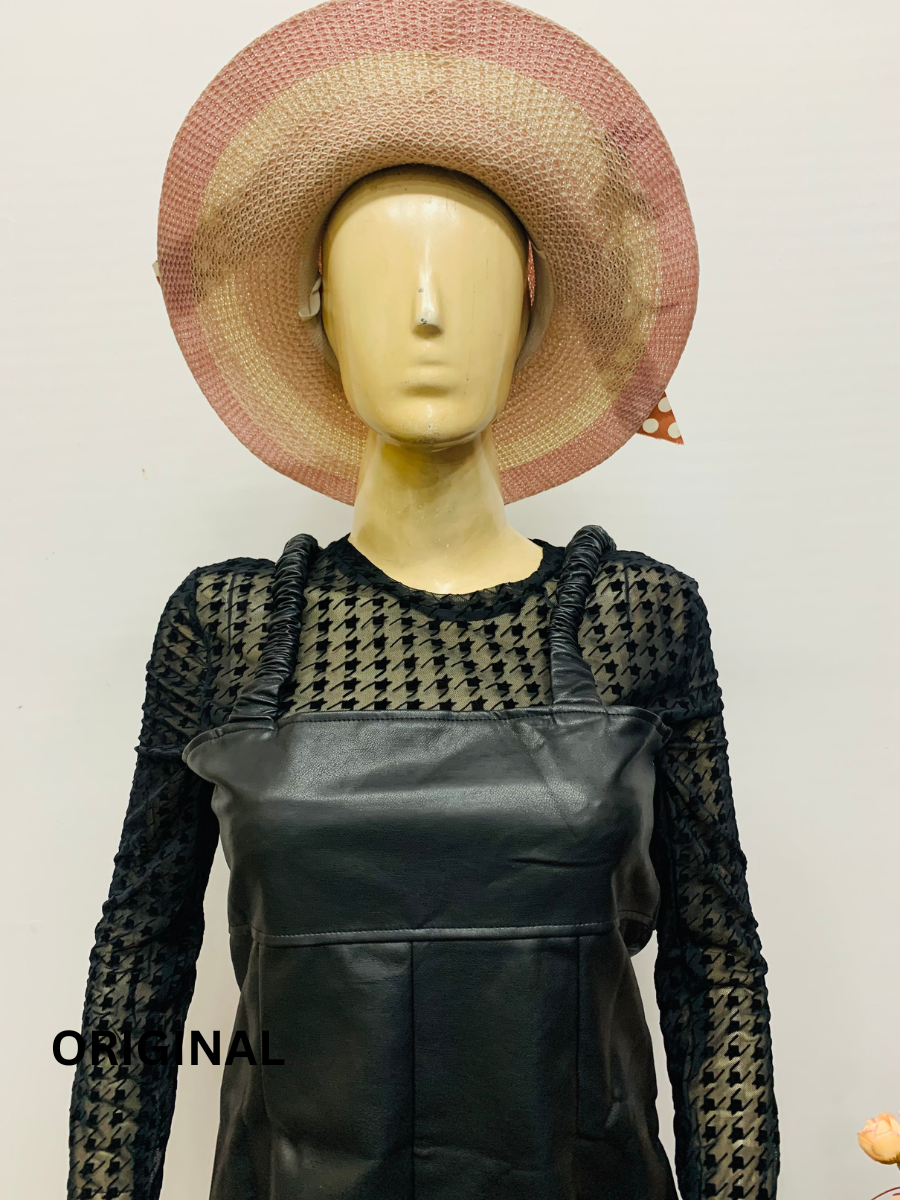 Partywear Dress And Net Top For Women