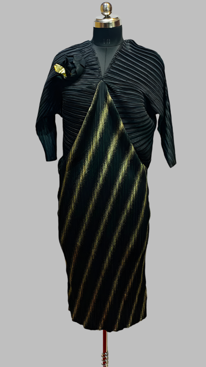 Pleated Kaftan dress