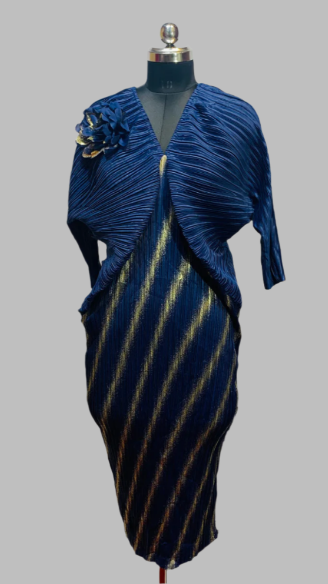 Pleated Kaftan dress